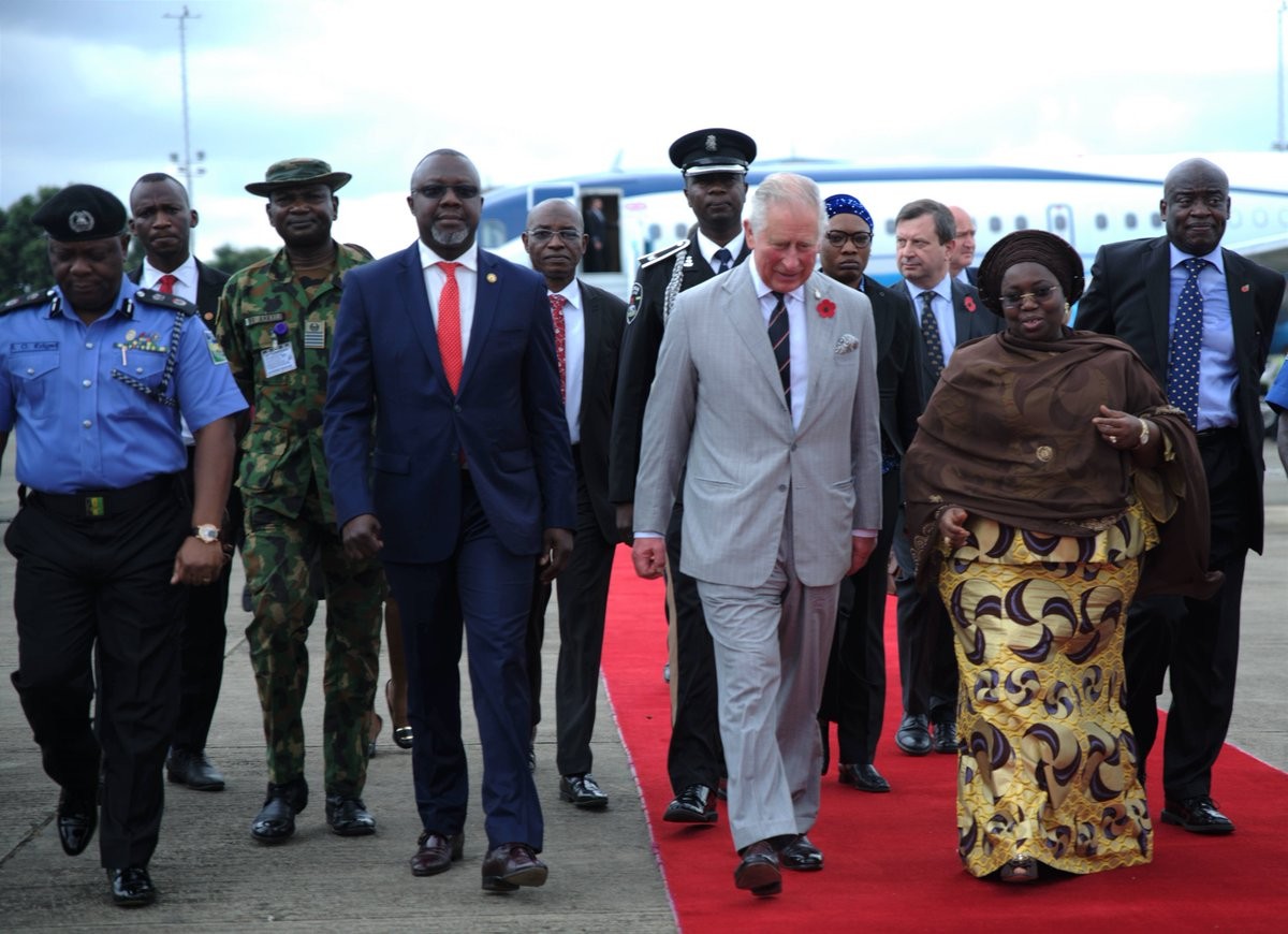 Photos of Prince Charles and Naomi Campbell in Lagos
