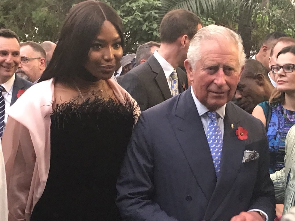 Photos of Prince Charles and Naomi Campbell in Lagos