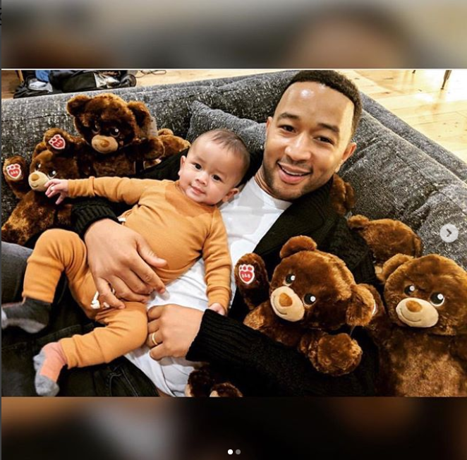 Adorable photos of John Legend and his son Miles Theodore