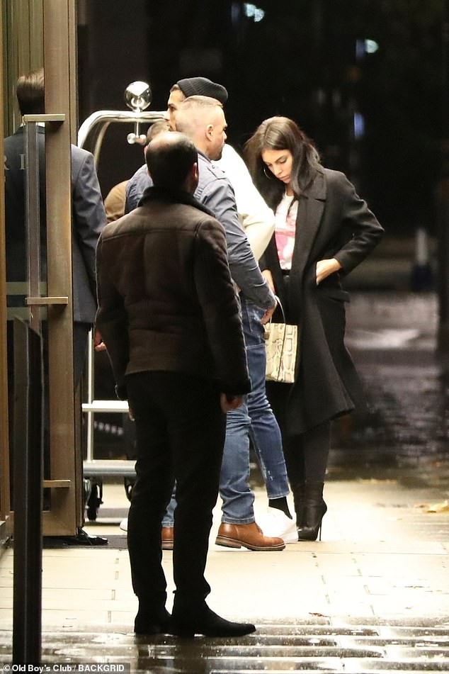 Cristiano Ronaldo arrives at a London hotel with his girlfriend Georgina Rodriguez and son Cristiano Jr (Photos)