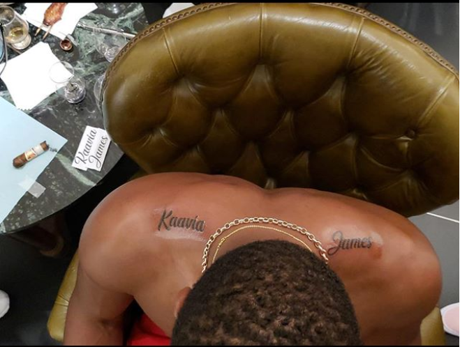Dwyane Wade reveals name of his newborn daughter with body tattoo (Photo)