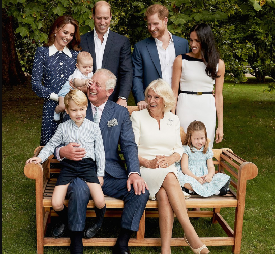 Prince Louis grabs Prince Charles