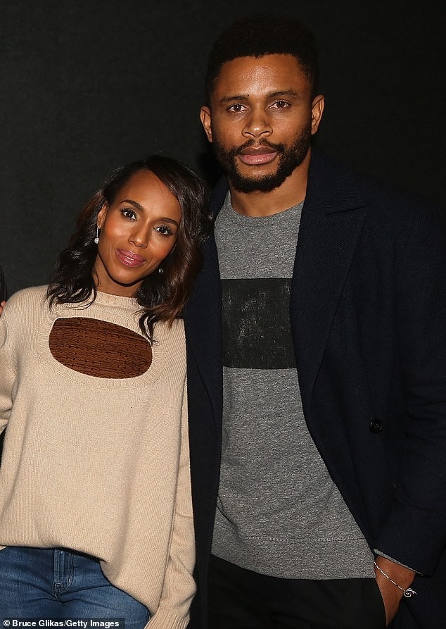  Kerry Washington makes a rare public appearance with her husband Nnamdi Asomugha in NYC (Photos)