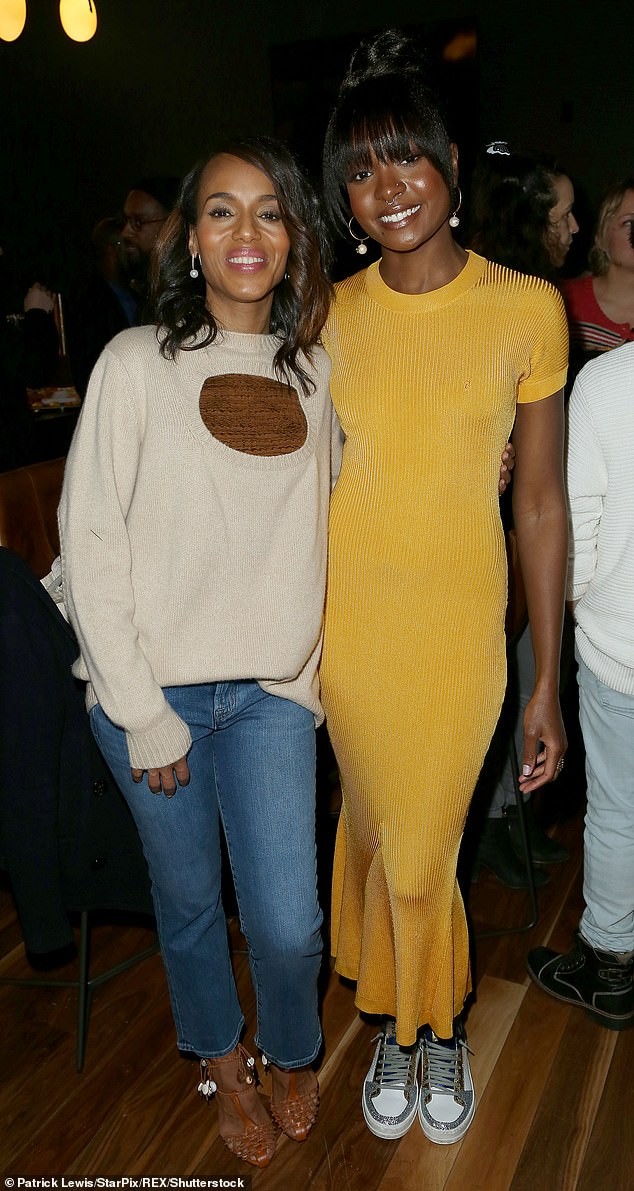  Kerry Washington makes a rare public appearance with her husband Nnamdi Asomugha in NYC (Photos)