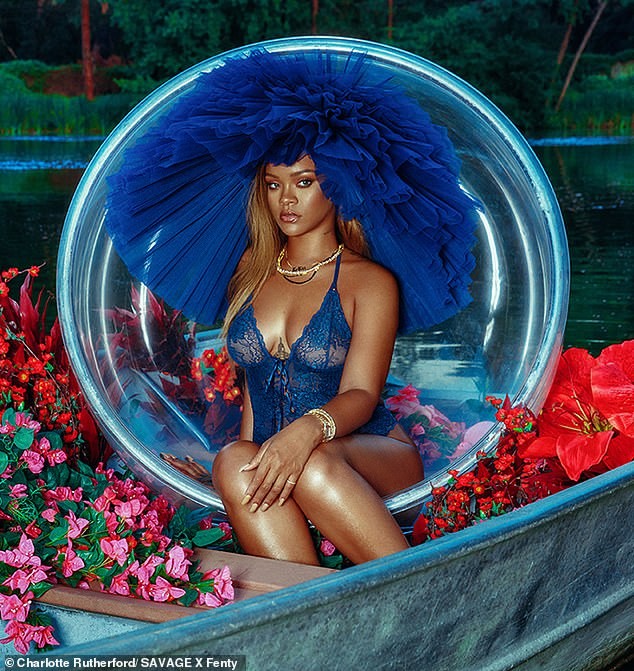 Rihanna flashes her curves and nipples as she poses in a sexy sheer bodysuit (Photos)