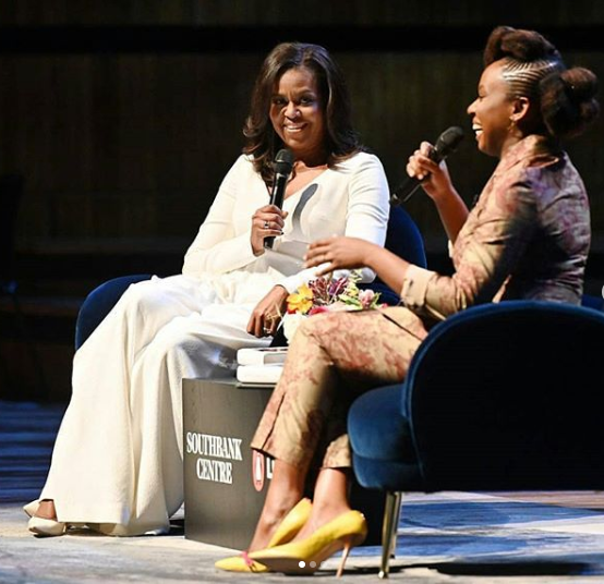 Michelle Obama and Chimamanda Adichie discuss the former US  first lady