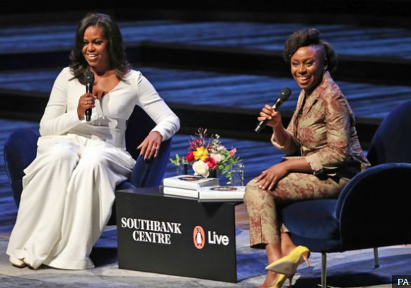 Michelle Obama and Chimamanda Adichie discuss the former US  first lady