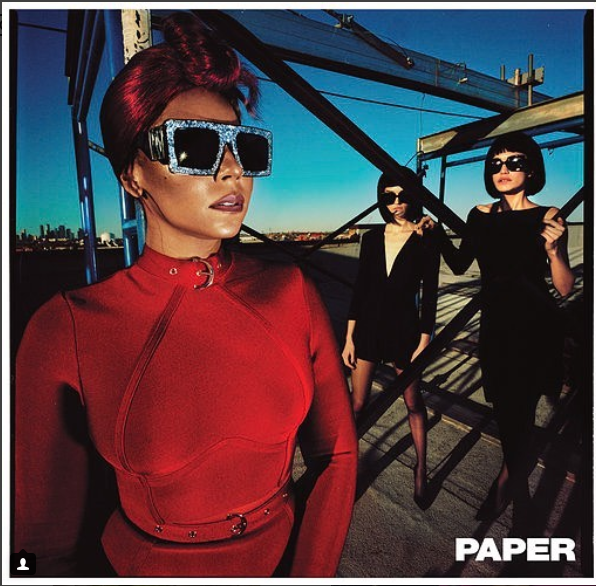 Singer Ashanti flaunts her cleavage and curvy backside for Paper Magazine ( Photos)