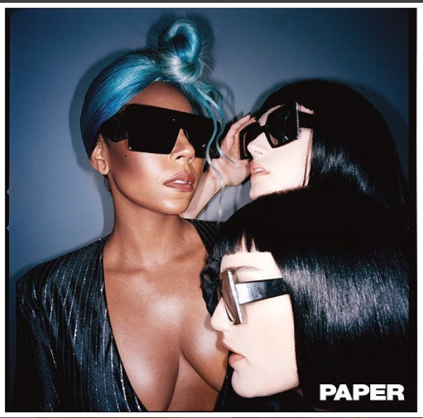 Singer Ashanti flaunts her cleavage and curvy backside for Paper Magazine ( Photos)