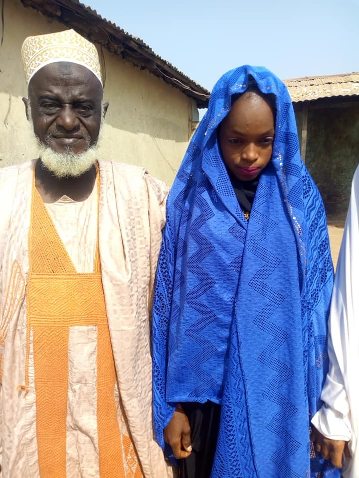 Outrage as elderly Alhaji, 70, marries a much younger girl in Niger State (Photos)