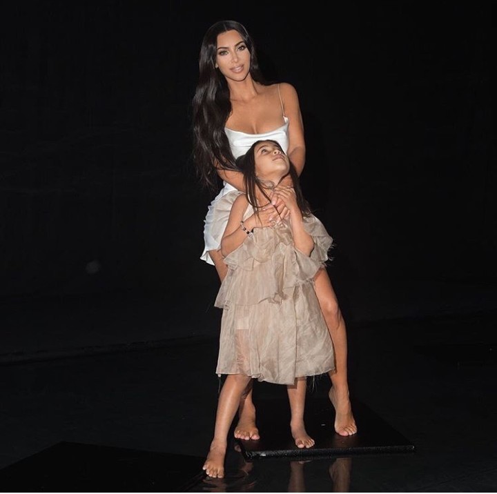 Kim Kardashian and daughter North West goof around during a photo shoot (photos)