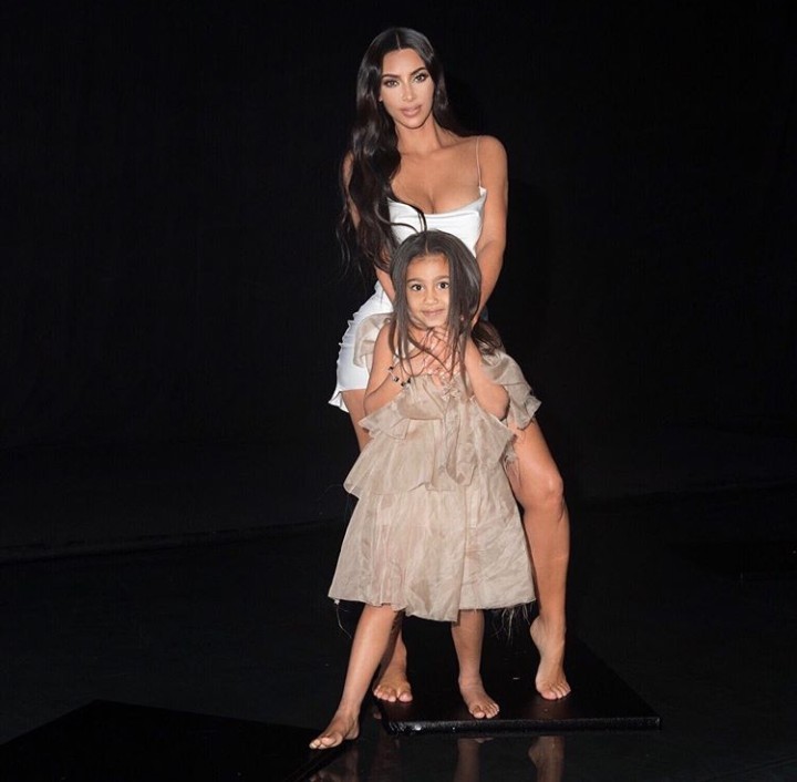 Kim Kardashian and daughter North West goof around during a photo shoot (photos)