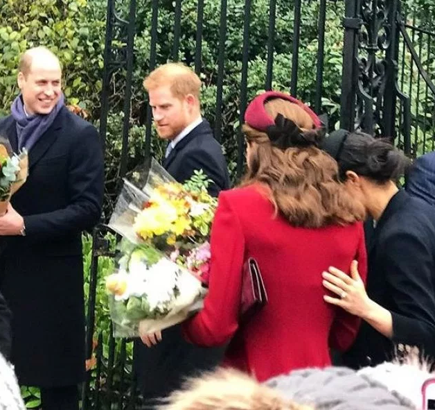 Kate Middleton and Meghan Markle pictured showing affection to each other amidst rumors of a rift