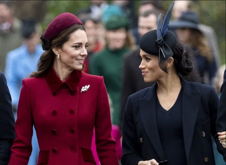 Kate Middleton and Meghan Markle pictured showing affection to each other amidst rumors of a rift