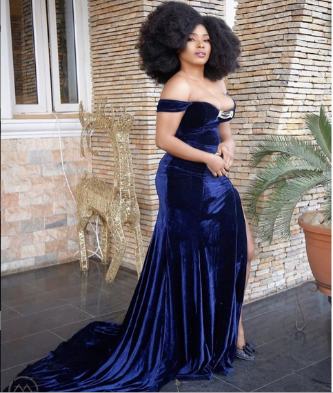 Actress Halima Abubakar flaunts her assets in stunning revealing dresses (Photos)