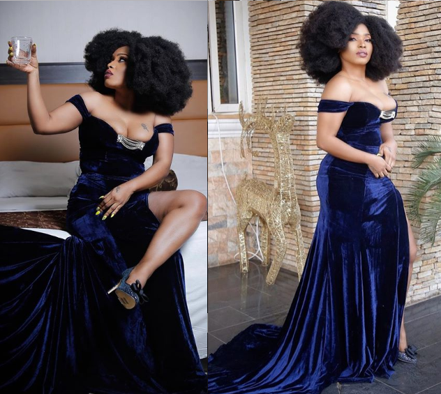 Actress Halima Abubakar flaunts her assets in stunning revealing dresses (Photos)