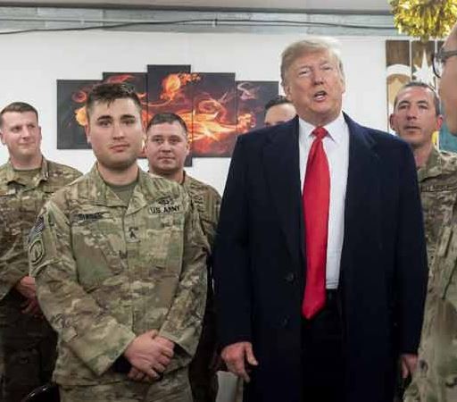 Photos: President?Trump and?Melania pay an unannounced visit to US troops in Iraq
