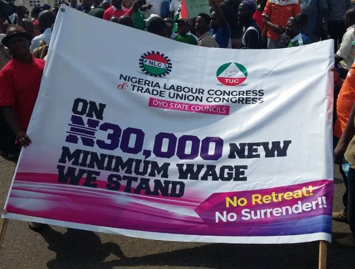 Minimum Wage: Photos from the?NLC rally in Lagos and?Abuja
