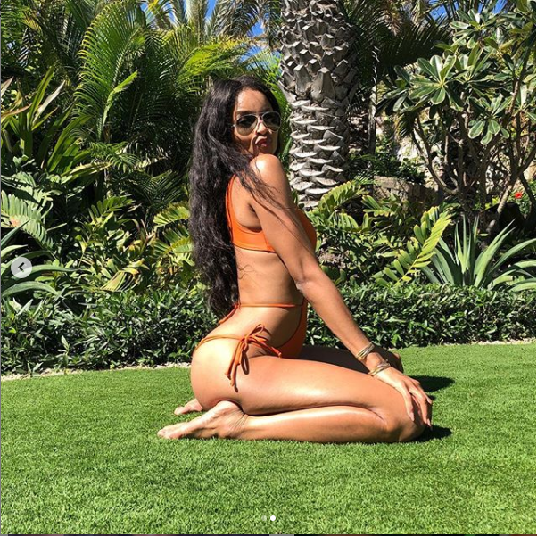 Bikini-clad Ciara poses for sexy photoshoot taken by her husband Russell Wilson (Photos)