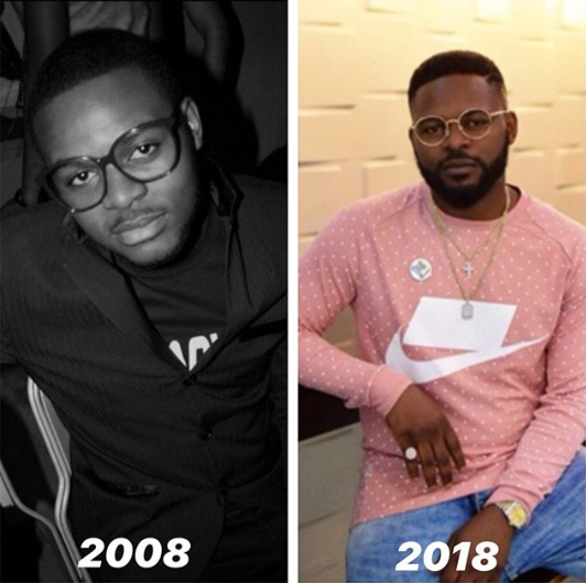 Nigerians join the #10YearsChallenge by sharing photos of themselves taken 10 years ago and now