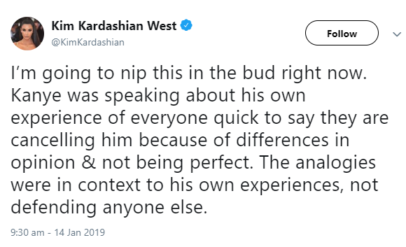 Kim Kardashian is forced to defend Kanye West after he reacted to the R. Kelly