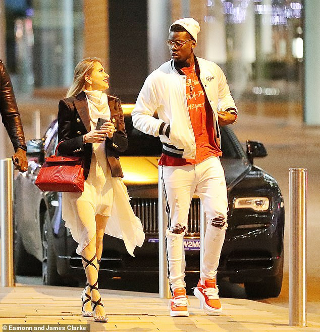 Paul Pogba makes a rare outing with his stunning girlfriend Maria Salaues after welcoming their first child (Photos)