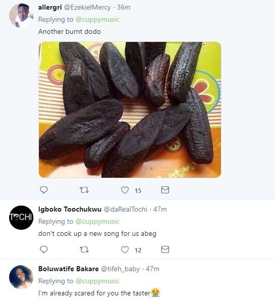 DJ Cuppy tweets 