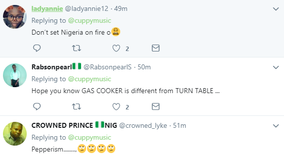 DJ Cuppy tweets 