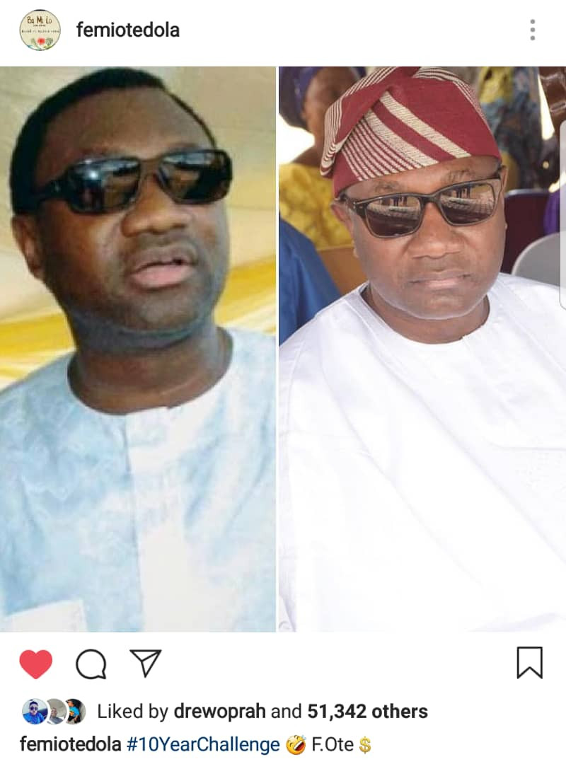 Atiku and Otedola join the #10yearschallenge