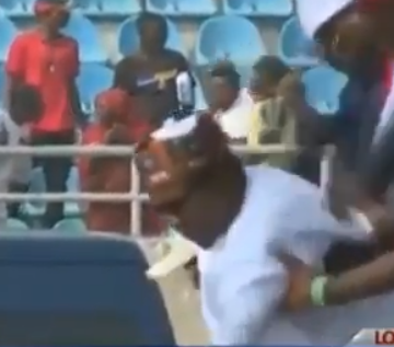 Video: President Buhari slipped and almost fell at the APC presidential rally in Kogi state today