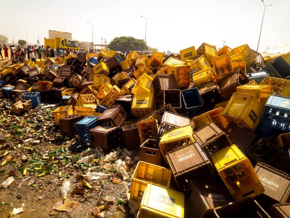 Photos: Kano Hisbah Board destroys 60,000 bottles of beer