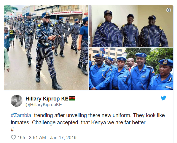 Social media users go into a frenzy as?Zambia unveils new uniforms for customs officers (Photos/Screenshots)