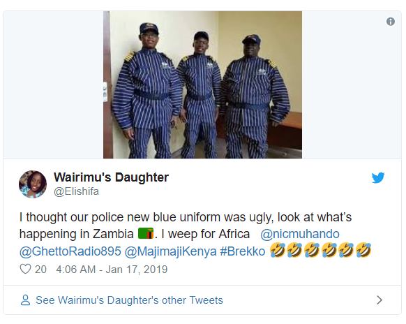 Social media users go into a frenzy as?Zambia unveils new uniforms for customs officers (Photos/Screenshots)