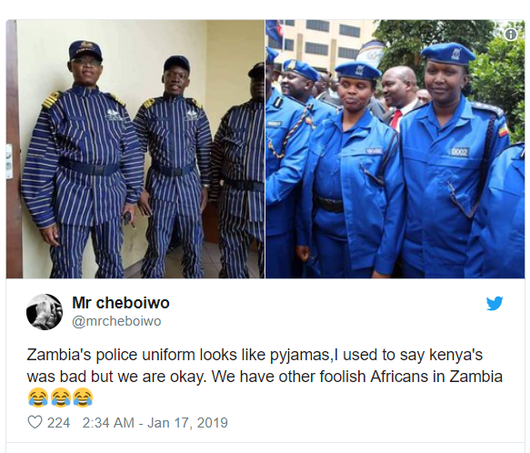 Social media users go into a frenzy as?Zambia unveils new uniforms for customs officers (Photos/Screenshots)