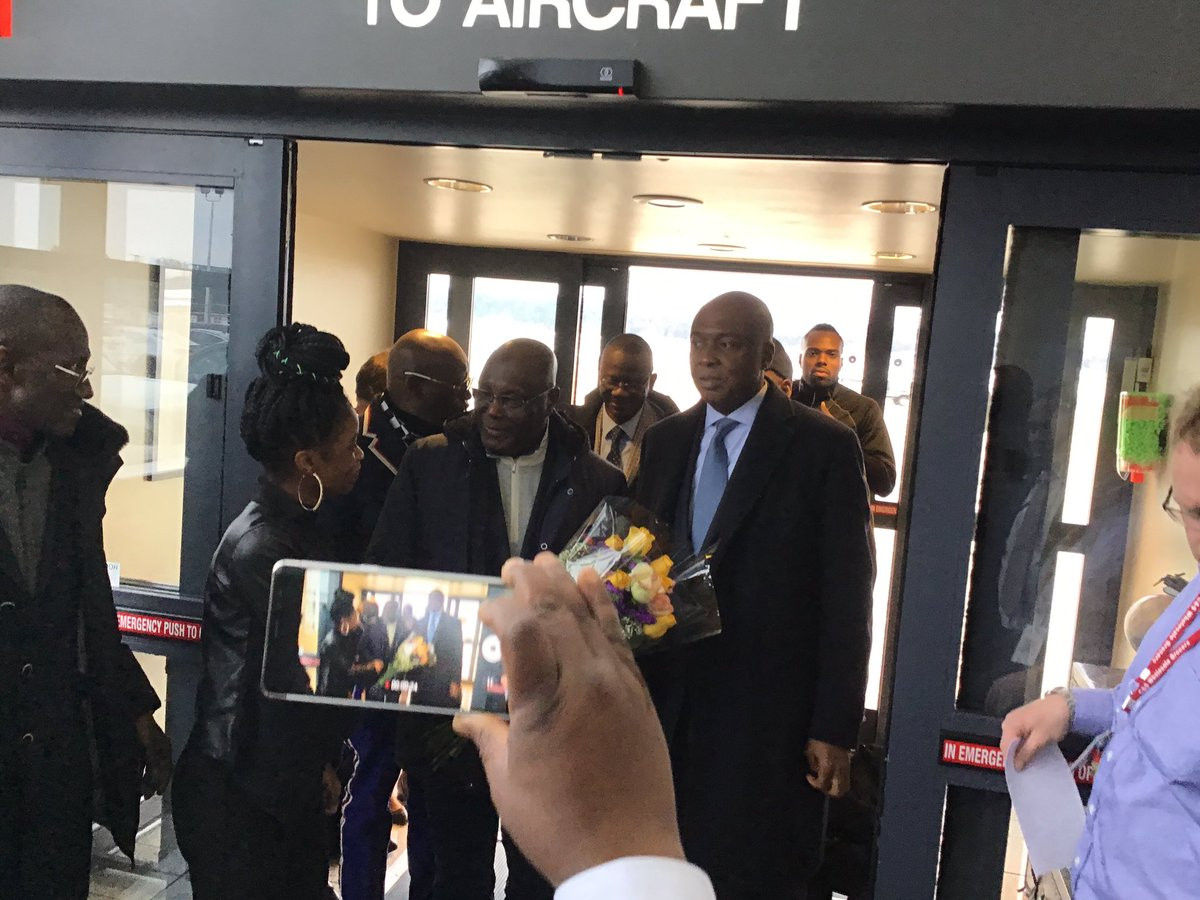 Photos: Atiku Abubakar arrives Washington DC for a meeting with US government officials