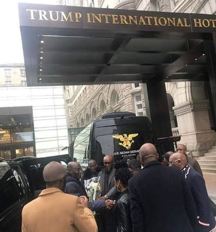 Photo: Atiku Abubakar checks into President Trump