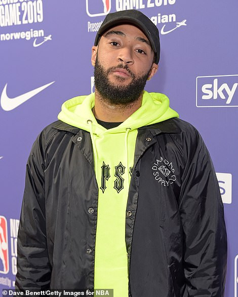 Arsenal and Chelsea football stars storm the O2 Arena in expensive designer wears to watch a basketball clash?(Photos)