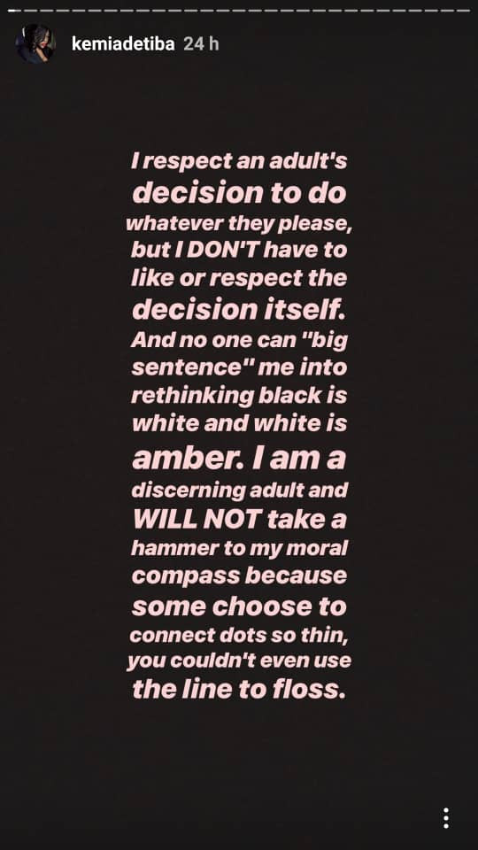 Kemi Adetiba reacts to the  outrage generated by Falz