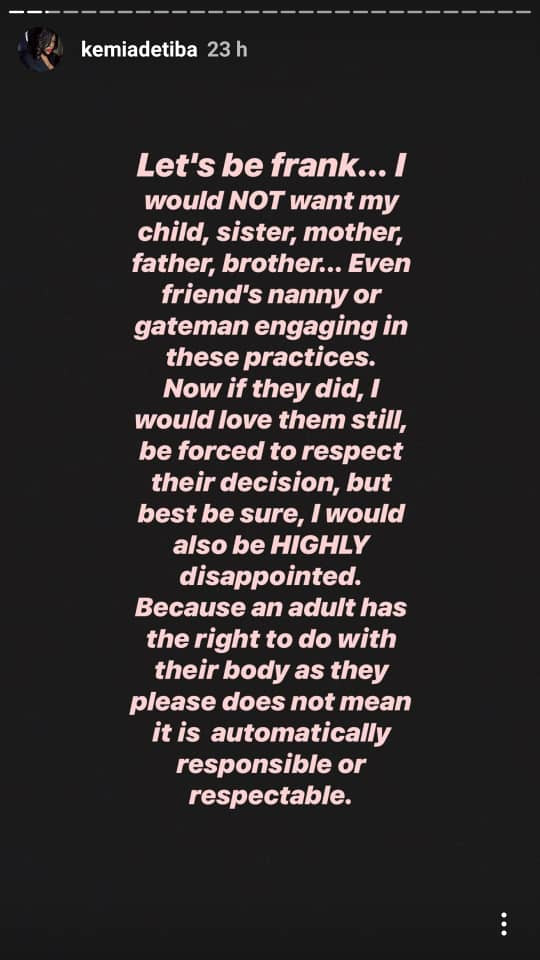 Kemi Adetiba reacts to the  outrage generated by Falz