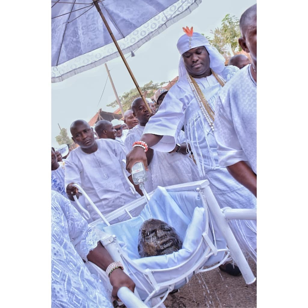Trending photos of Ooni of Ife participating in the Oshoosi festival