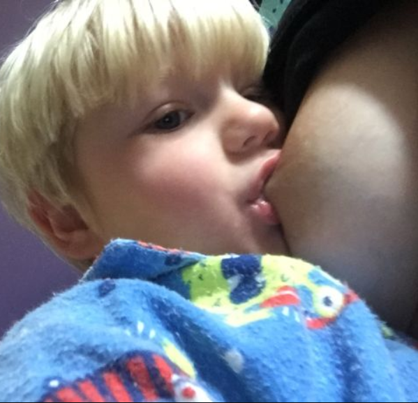 Mum who still breastfeeds her 7-year-old son hits back after social media users brand her a "sick pedophile"
