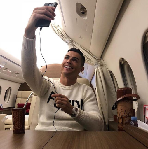 Cristiano Ronaldo criticized for posting private jet selfie while plane carrying Emiliano Sala is still missing