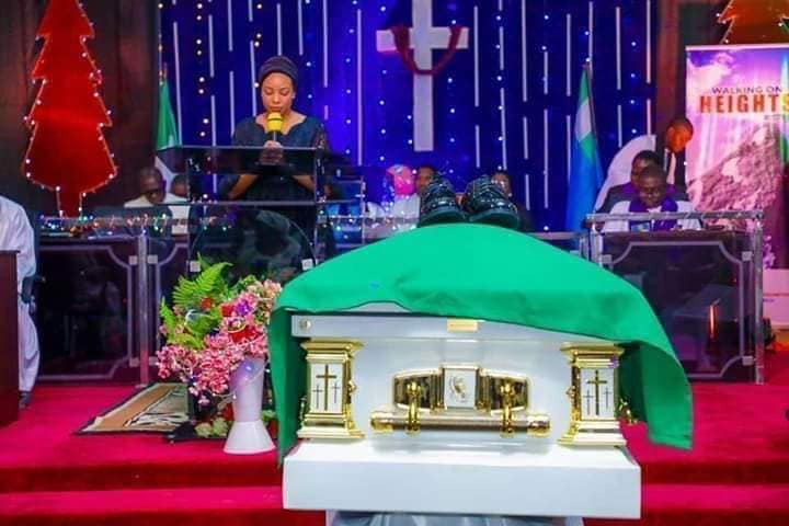 Photos from the Funeral of former AirForce chief, Alex Badeh