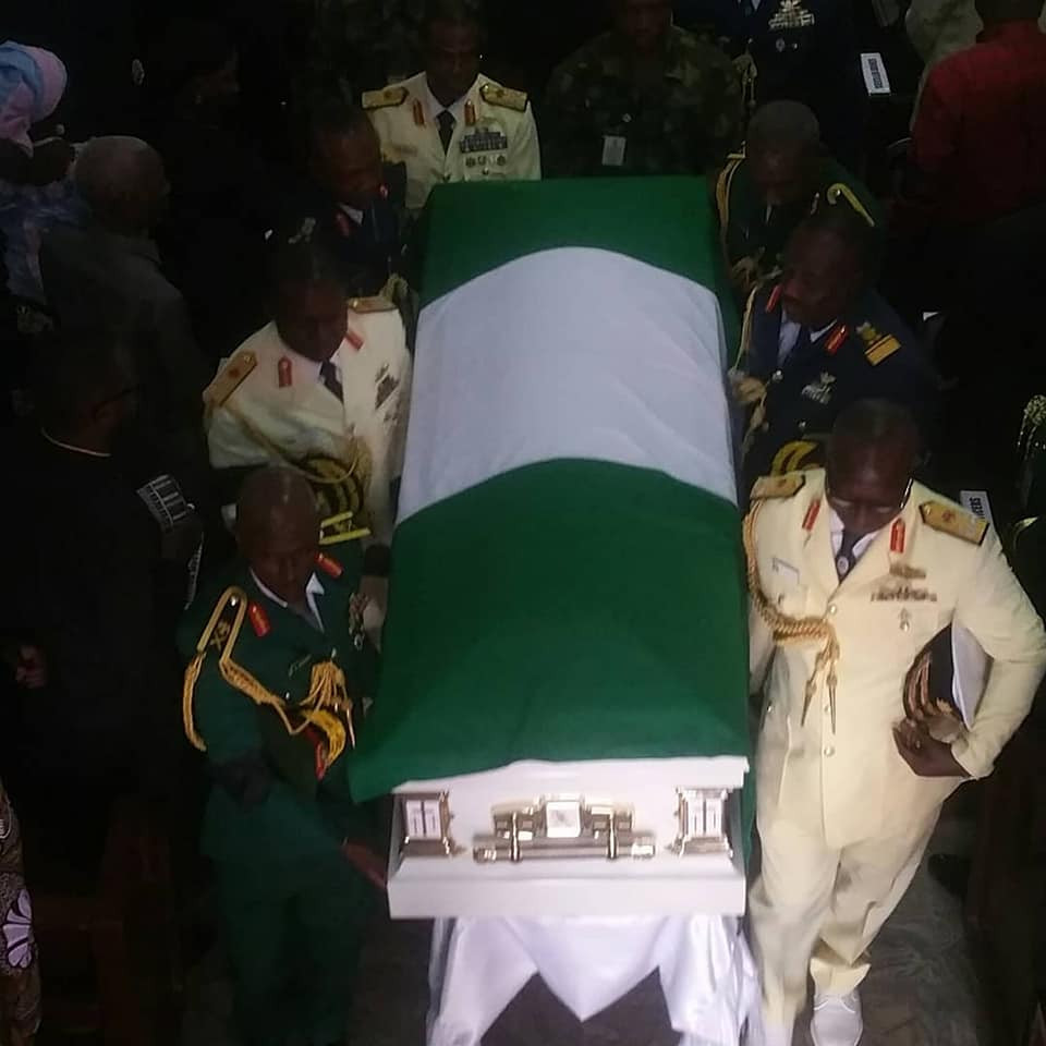 Photos from the Funeral of former AirForce chief, Alex Badeh