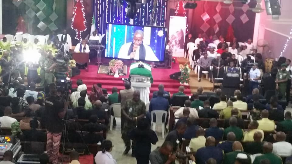 Photos from the Funeral of former AirForce chief, Alex Badeh