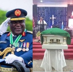 Photos from the Funeral of former AirForce chief, Alex Badeh