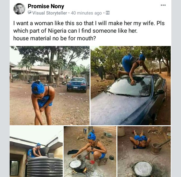 Photos: Nigerian man is searching for this kind of 