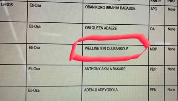 Banky W reacts as INEC?misspells his name and?misprints party logo on the ballot paper