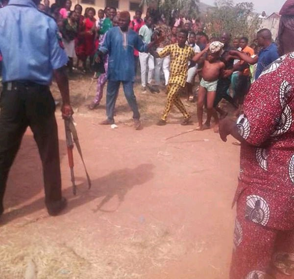 Photo: Male student apprehended after the boxers of his male classmate was found tied with a charm in his wardrobe