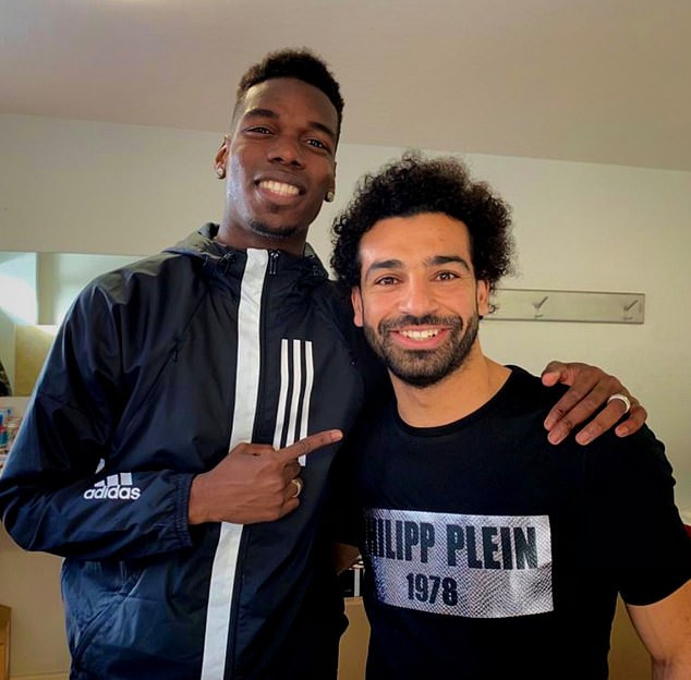 Paul Pogba hangs out with African best footballer Mohamed Salah?